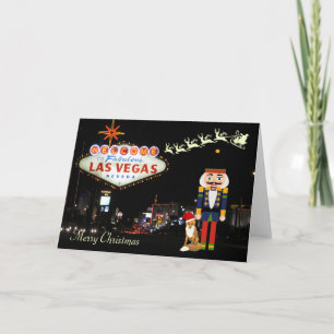 Cartão de Natal de Las Vegas com Nutcracker