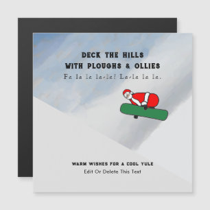 Cartão de Natal de Lodge Snowboard Ski