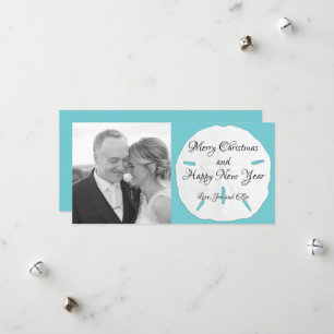 Cartão de Natal de Longo Dólar de Areia