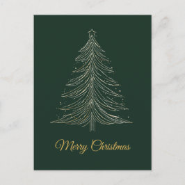 Cartão de Natal de luxo minimalista