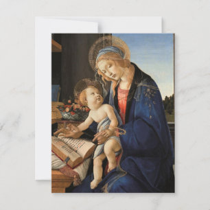 Cartão de Natal de Madonna e de Criança