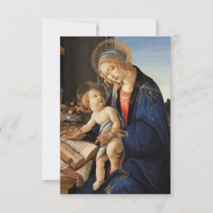 Cartão de Natal de Madonna e de Criança