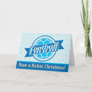Cartão de Natal de Mãe de futebol