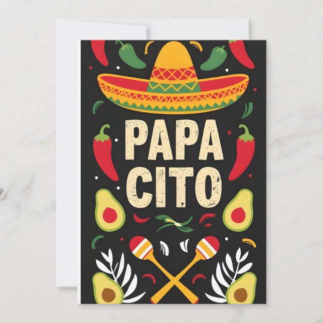 Cartão de Natal de Maracas Mexicanas (Frente)