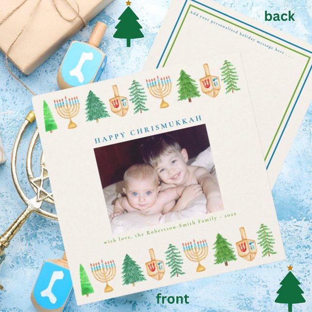 Cartão de Natal de Mensagem de Feriado de Foto Chr (Criador carregado)