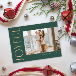 Cartão de Natal de Modelo de Simplicidade Joyful