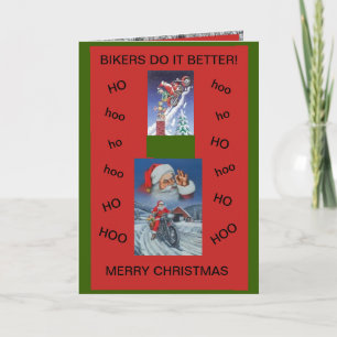 Cartão de Natal de Motocicleta/ Bikers fazem melh