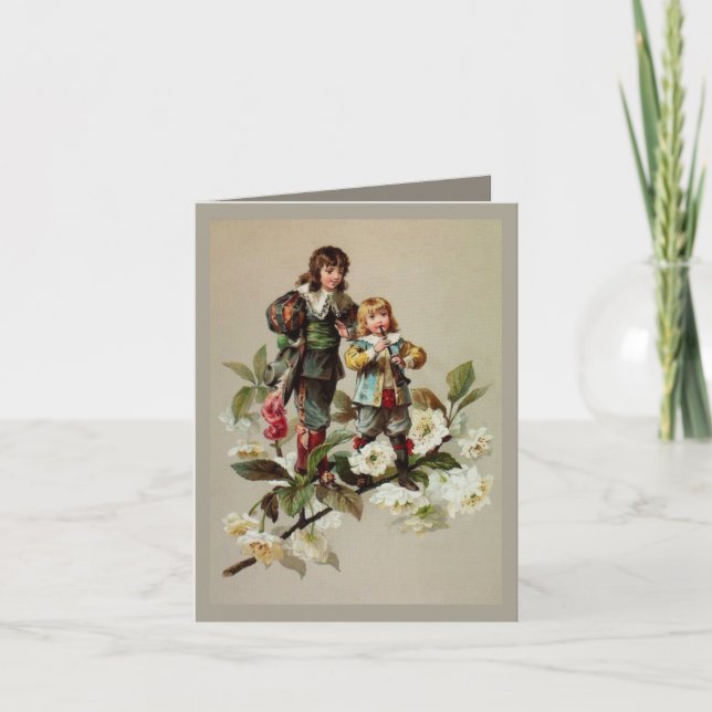 Cartão de Natal de música vitoriana (Frente)