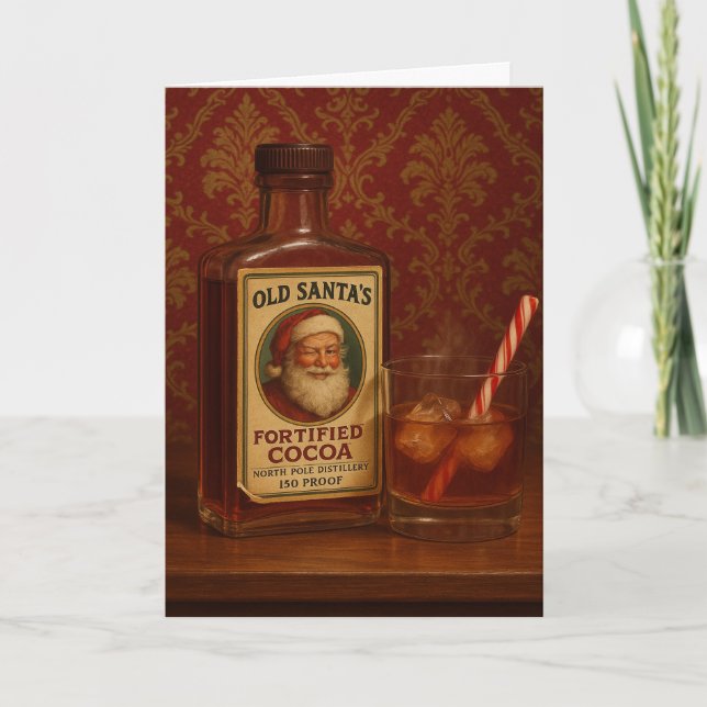 Cartão de Natal de Natal de Férias (Frente)