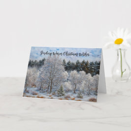 Cartão de Natal de Natal de Férias de Inverno e Ár