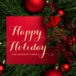 Cartão de Natal de Natal de Natal de Elegante Tipo