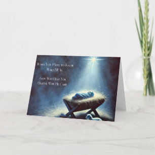 Cartão de Natal de Natividade Sagrada