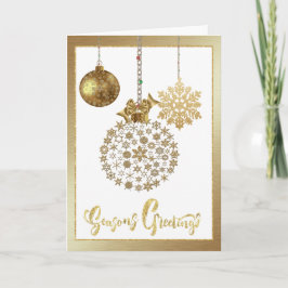 Cartão de Natal de Negócios Corporativo com Natal