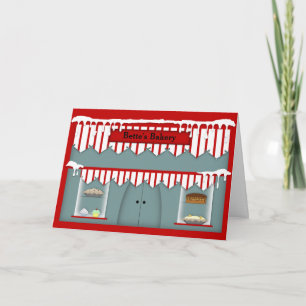 Cartão de Natal de Nome Personalizado para a Bacia