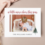 Cartão de Natal de Novo Anúncio de Bebê<br><div class="desc">Anuncie a chegada da mais nova adição à sua família com este doce cartão de natal fotográfico. Personalize com 1 foto na frente e 3 fotos na parte traseira, juntamente com todas as informações de parto dos bebês. Visite minha coleção de cartões de natal para ver todas as opções de...</div>