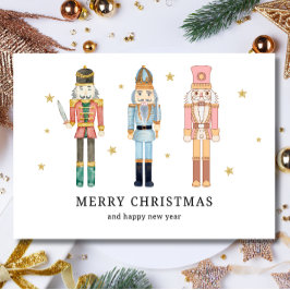 Cartão de Natal de Noz-Cracker, Natal Minimalista