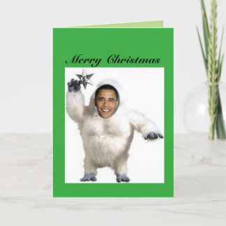 Cartão de Natal de Obama-Nable Snowman