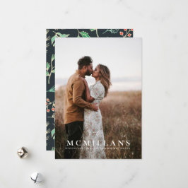 Cartão de Natal de Padrão de Feriado do Sobrenome 