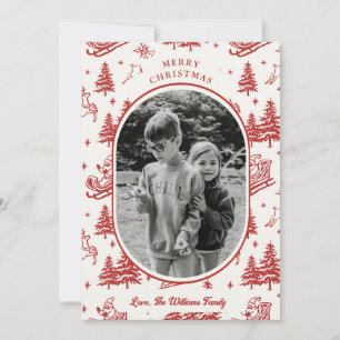 Cartão de Natal de Padrões de Árvore