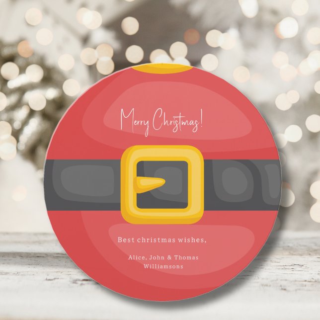 Cartão de natal de papai noel belly (Criador carregado)