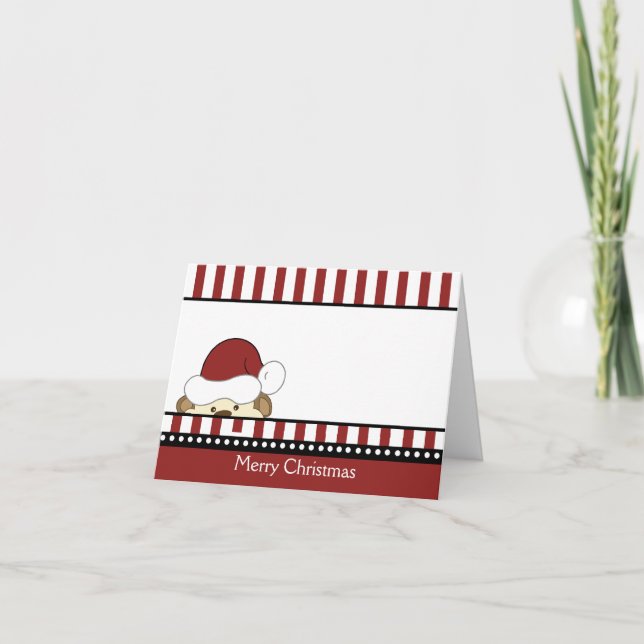 CARTÃO DE NATAL DE PAPAIS NOEIS DE MACACO (Frente)