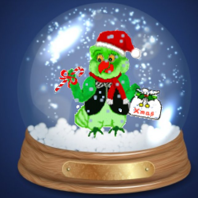 Cartão de Natal de Parrot Nutcracker (Criador carregado)