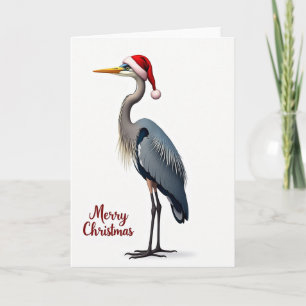 Cartão de Natal de Pássaro Elegante