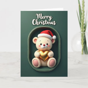 Cartão de Natal de Pelúcia Doce