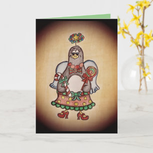 Cartão de Natal de Pinguim Engraçado