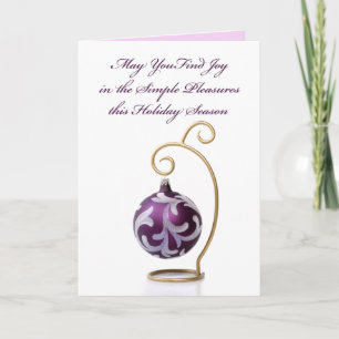 Cartão de Natal de Prazer Simples