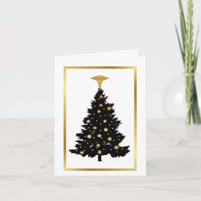 Cartão de Natal de Profissional Médico (Frente)