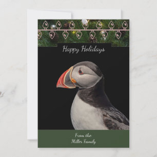 Cartão de Natal de Puffin Atlântico