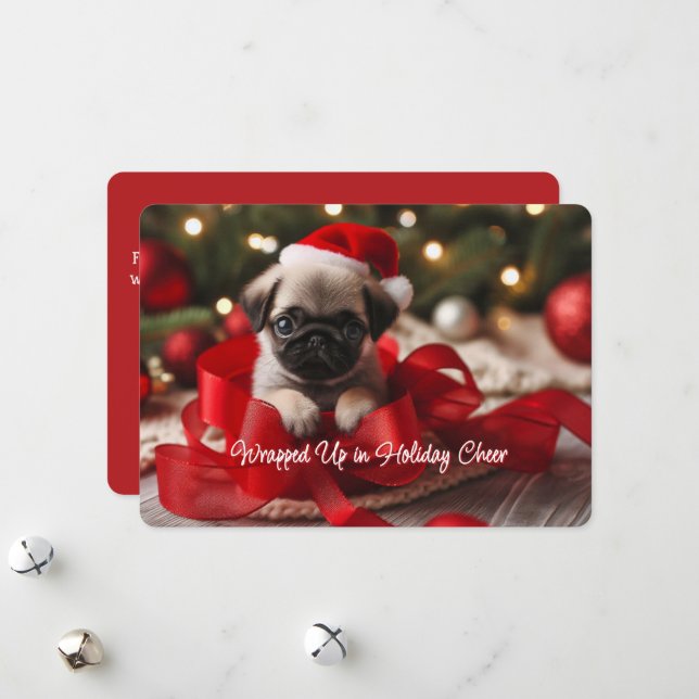 Cartão de Natal de Pugzinho Tocante (Frente/Verso In Situ)