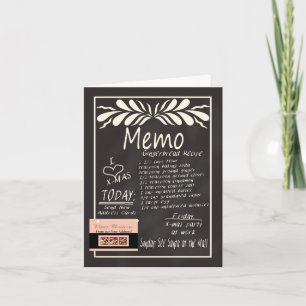 Cartão de Natal de Quadro de Chalkboard de Novo En