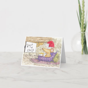 Cartão de Natal de Queijo e Rato