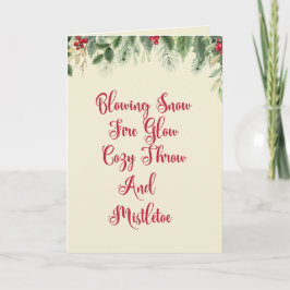 Cartão de Natal de Rhyme de Férias