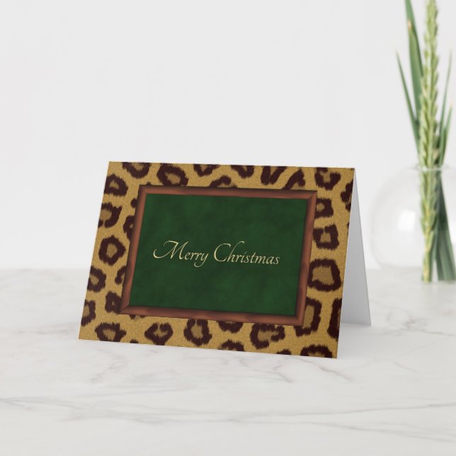 Cartão de Natal de Rico Leopardo (Frente)