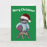 Cartão de Natal de Rugby<br><div class="desc">Um cartão de Natal perfeito para Rugby</div>