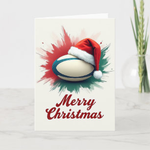 Cartão de Natal de Rugby