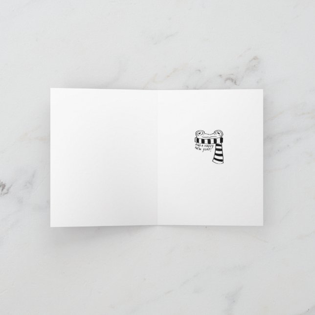 Cartão de Natal De Sapo De Ice (Interior)