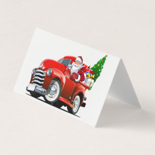 Cartão de Natal de saudação de desenho animado