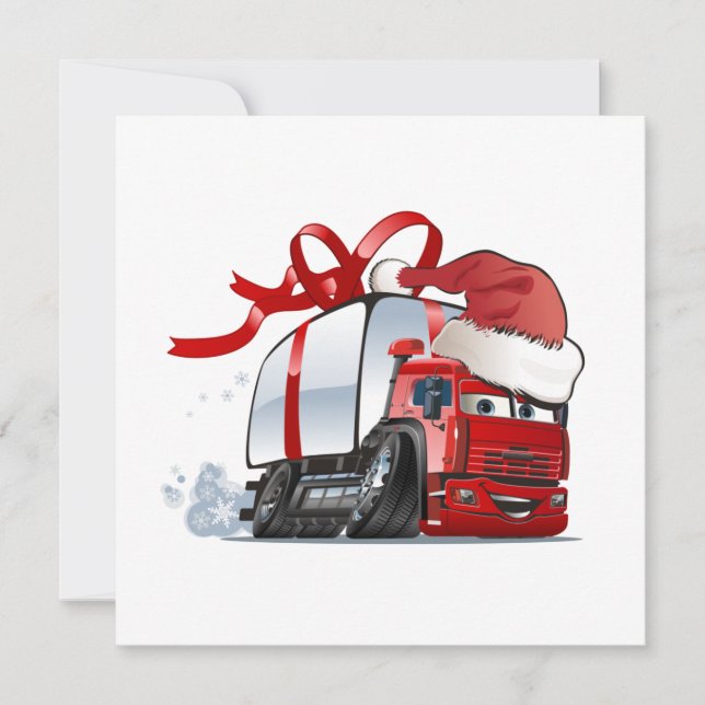 Cartão de Natal de saudação de desenho animado (Frente)