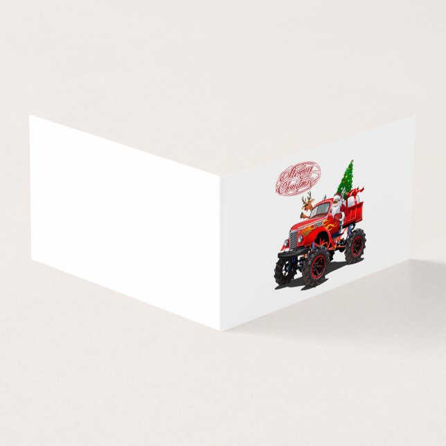 Cartão de Natal de saudação de desenho animado (Exterior)