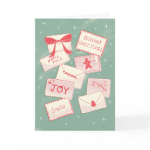 Cartão de Natal de Saudações da Época de Correio d