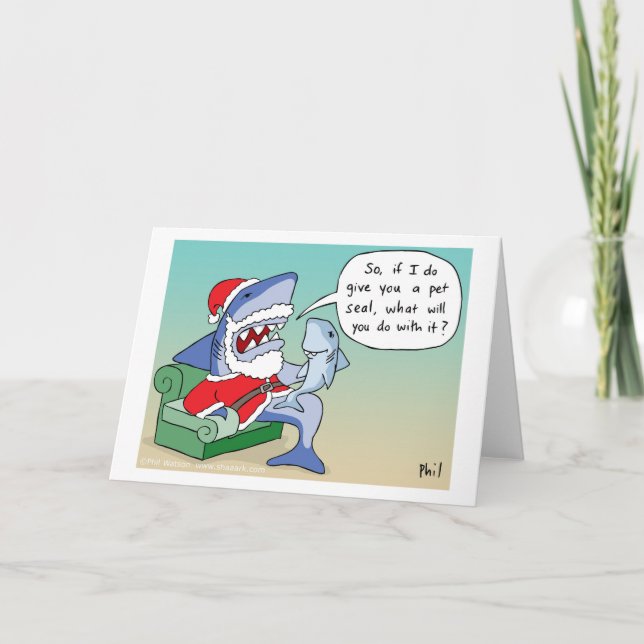 Cartão de Natal de selo (Frente)