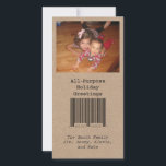 Cartão de Natal de Uso Geral<br><div class="desc">Apenas o básico para o Natal ou Hanukkah. Uma foto de sua linda família. Saudações de fim de ano para todos. E um código de barras.</div>