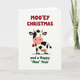 Cartão de Natal de Vaca Caprichoso