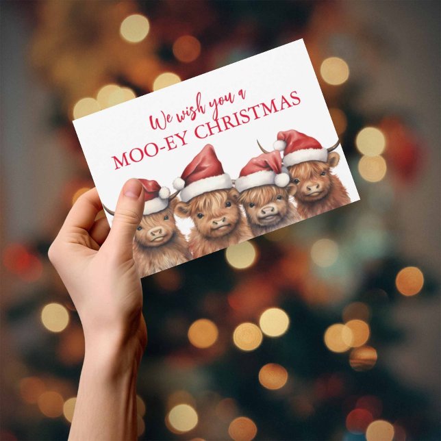 Cartão de Natal de Vaca Highland (Criador carregado)