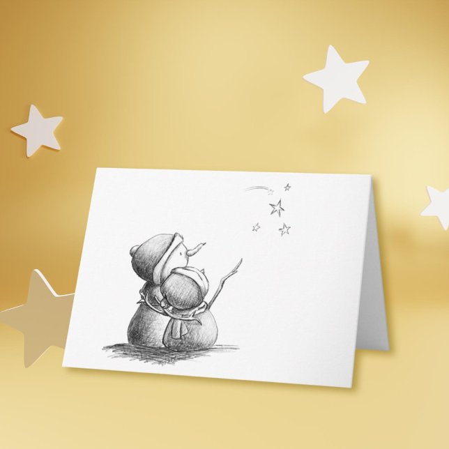 Cartão de Natal de vazio preto e branco (Criador carregado)