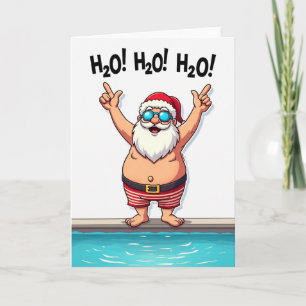Cartão de Natal de Verão H20